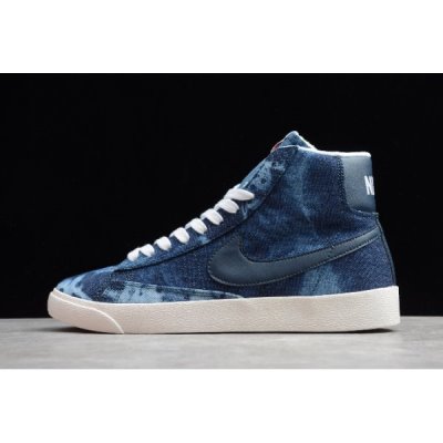 Nike Erkek Blazer Mid Two-tone Denim Mavi / Siyah Kaykay Ayakkabı Türkiye - Z02SC4CK